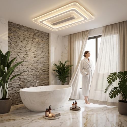 Image of oltao Nirvana Bladeless Ceiling Fan with Dimmable 3-Color LED Light (NR-37)
