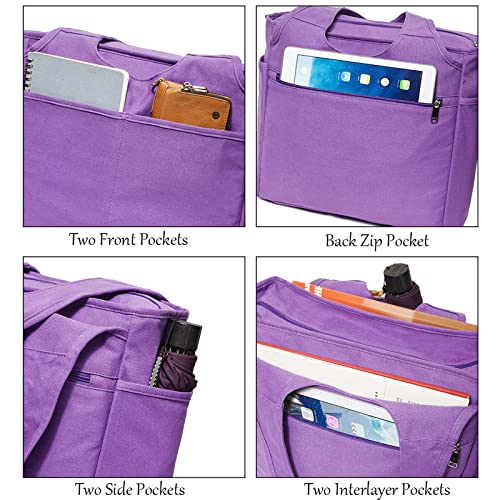 Image of KYALOU Utility Large Tote Bag, Women Casual Shoulder Bags for Work School Gym Beach Travel Shopping Grocery