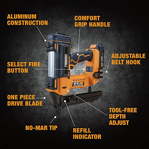 Freeman Pe20Vfs16 20 Volt Cordless 16-Gauge 1" Fencing Stapler Kit With Lithium Ion Battery, Charger, And Bag – 1300 Shots Per Charge #TOP7