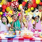 Red Black Yellow Theme Balloons Garland Arch Kit, 110Pcs Cartoon Mouse Birthday Party Decorations Balloons Party Kids ​Birthday Party Decorations Supplies - Image 2