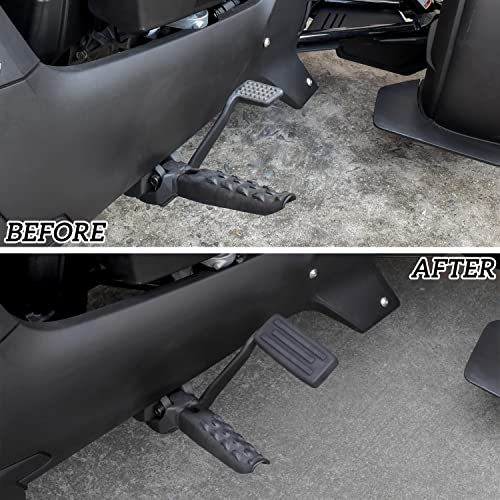 SAUTVS Schwarzes größeres Bremspedal für Can Am Ryker, Verlängerte Bremse Fußstütze Peg Pedal Trittbretter für Can-Am Ryker 600 900 Sport & Ryker Rally Edition Alle Modelle Zubehör (1 Stück)