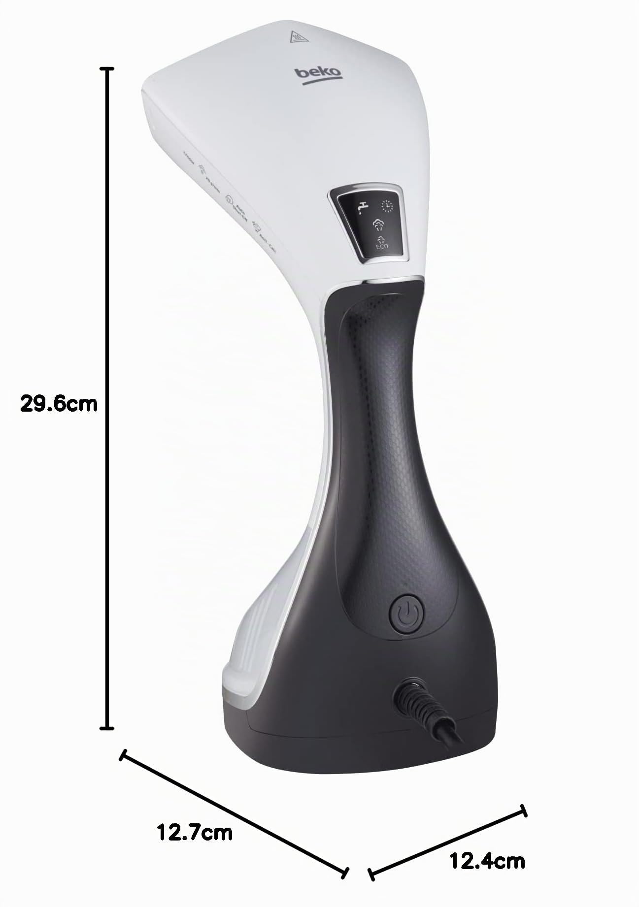 Beko - STM6120W - Ferro da Stiro a Vapore Verticale, Stiratore Verticale, Comodo e Semplice, Igienizzante al 99%, Performante, 2200 W - Bianco