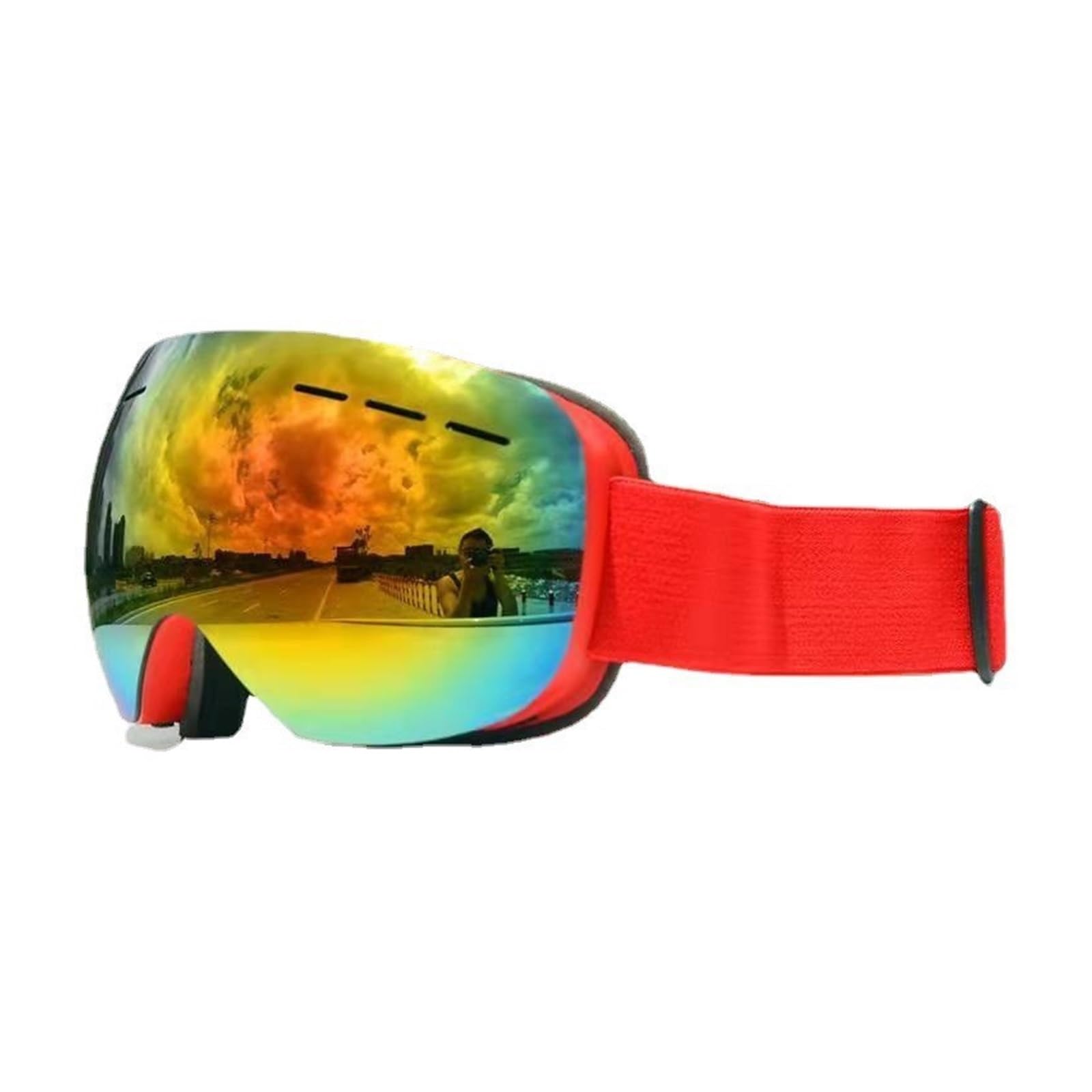 Okulary narciarskie męskie damskie profesjonalne gogle narciarskie dwuwarstwowe soczewki przeciwmgielne UV400 duże okulary narciarskie narciarstwo snowboard gogle narciarskie gogle outdoor (kolo
