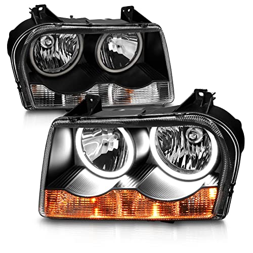 AmeriLite Dual LED Halo Headlights for 2005-2010 Chrysler 300 - Image 3