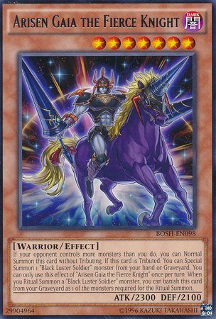 Amazon.com: YU-GI-OH! - Arisen Gaia The Fierce Knight (BOSH-EN098