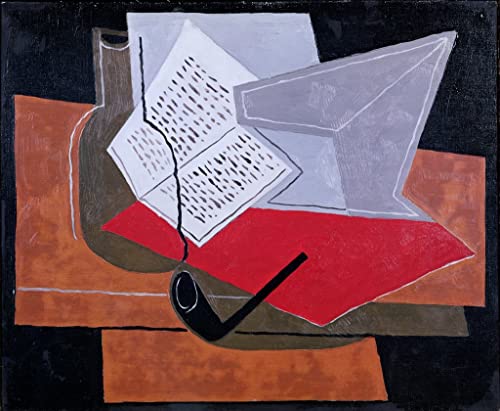 Affiche d'art Bol et livre de Juan Gris impression de qualité supérieure en 60x90 cm
