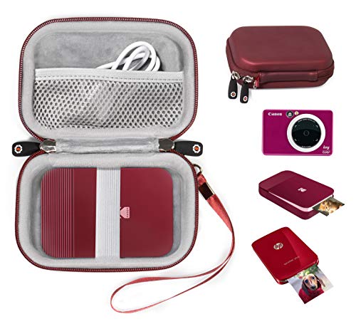 GETGEAR Case for Canon IVY Mobile Mini CLIQ, CLIQ+, CLIQ 2, CLIQ+2 Instant Camera Printer and Photo Printer, also for Koda series and HP Sprocket 2nd/ 1st (burgundy)