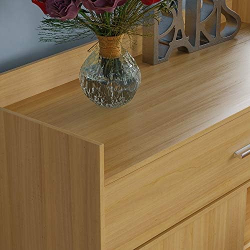 Vida Designs Dalby Modern Shoe Cabinet, 2 Door 1 Drawer, Hallway Cupboard Storage Organiser, Footwear Stand Rack, Wood Sideboard Unit, Oak
