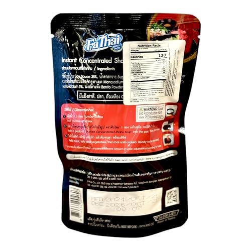 AquaNation Listing For Fa Thai Concentrated Japanese Sukiyaki Shabu Shabu Soup Base – Authentic Sweet & Savory Hotpot Broth, Perfect for Sukiyaki, Shabu Shabu & Noodle Soups – 6.76 Fl oz (200ml), Product of Thailand (Pack of 1, Japanese Sukiyaki Soup) image 4