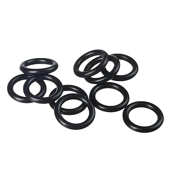 Othmro 10pcs Nitrile Rubber O-Rings 9mm OD 5mm ID 2mm Wire Dia Metric,Sealing Gasket Nitrile NBR Rubber Washers for Oil or Air Sealing, Professional Plumbing, Car Repair, Air or Gas Connections Black