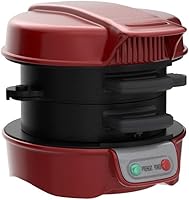 Vista 4 de Hamilton Beach 25475 Máquina de sándwiches de desayuno, color gris, 25476, individual, Rojo