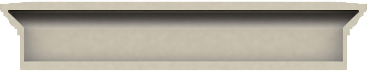 Endurathane Traditional Crosshead w/Egg & Dart Trim, 70" Bottom Width x 73 1/2" Top Width x 6"H x 1"P, Factory Primed