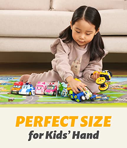 Robocar Poli [3 Pack Sandy+ Droney+ Keaton New Heroes Transforming Robot Toys, 4" Tramsformable Action Figure Toy #TOP2