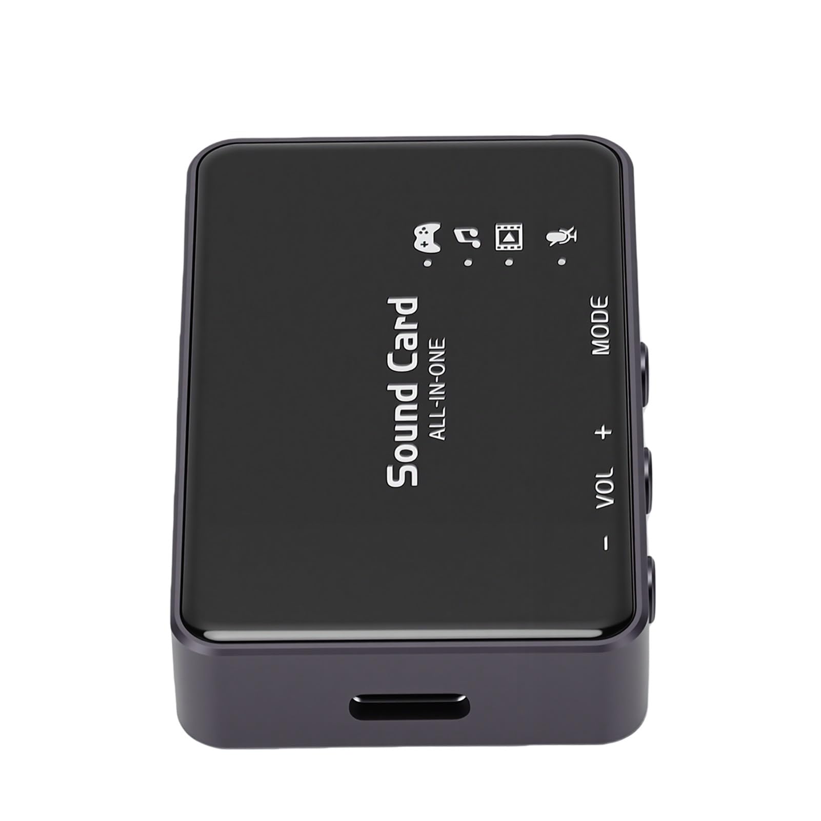 USB-Surround-Soundkarte 192 kHz 32-Bit-DAC, Virtuelle 7.1-Soundkarte für PC-Spiele, Externe USB-A- mit +24 DB Boost, Externer -Adapter aus Aluminiumlegierung für Mac