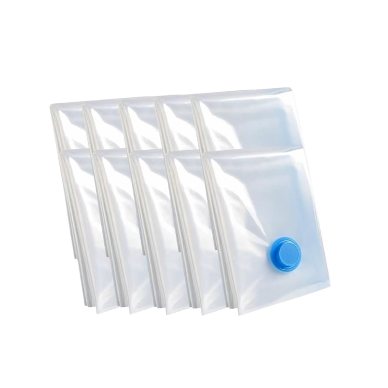 10PCS Vacuum Bag and Pump Cover for Clothes Storing Large Plastic Compression Empty Travel Accessories Storage Container For Travel(Only 10 pack bags,40 * 60cm)