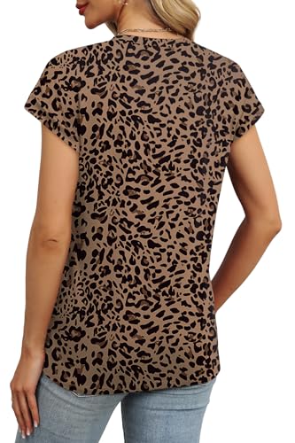 Image of Alaroo Womens Summer Tops Short Sleeve Shirts Crew Neck Cute Trendy Tunic Blouses (S-3XL)