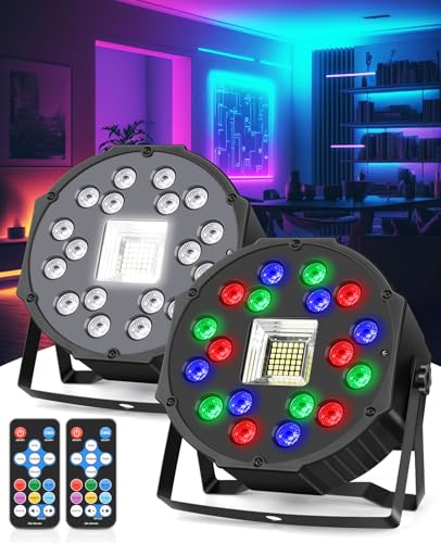 2 in 1 Party Lights 2 Packs, 18LEDs Stage Light