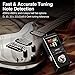 LEKATO Guitar Tuner Pedal with True Bypass, Chromatic Tuner Pedal for Electric Guitar and Bass, Color Display Tuning Pedal with Mute, Pitch and Flat Tuning