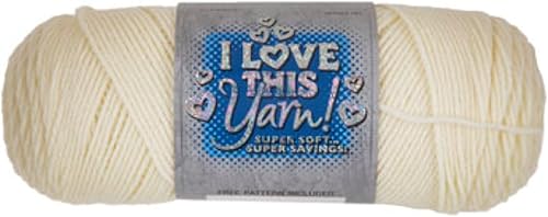 Miniatura 8 de I Love This Yarn - Hilo mediano para ganchillo y tejer, madeja de hilo suave, 355 yardas de hilo 100% acrílico para tejer mantas, sombreros y más,