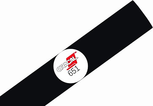 Kate's Craft Store Oracal 651 - Rollo de vinilo adhesivo permanente de 12 pulgadas x 10 pies para cortadores Cricut, Silhouette y Cameo con patrón