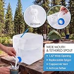 BPA-Free Collapsible Water Container with Spigot, 2-Pack 5.3 Gallon - Image 4