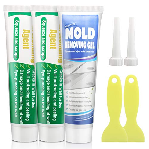 Wall Mending Agent Kit - Ezeso Wall Repair Kit - Drywall Patch Drywall Repair Kit with Spackle and Pointed Nozzle - Quick and Easy Solution to Fill The Holes in Wall Surface (3 Pack)