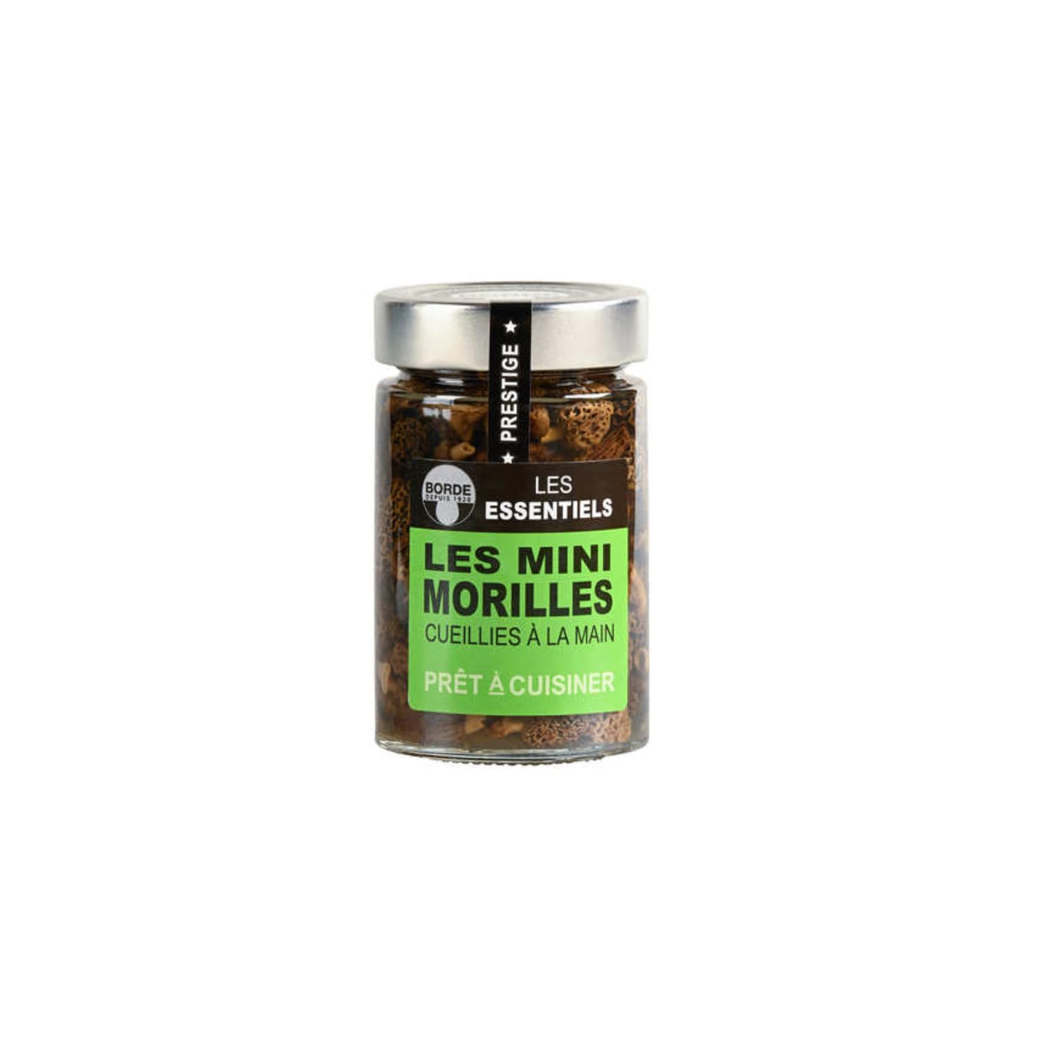 BORDE Mini Morilles Séchées 90 g – Champignons Sauvages de Qualité Premium, Goût Intense et Raffiné