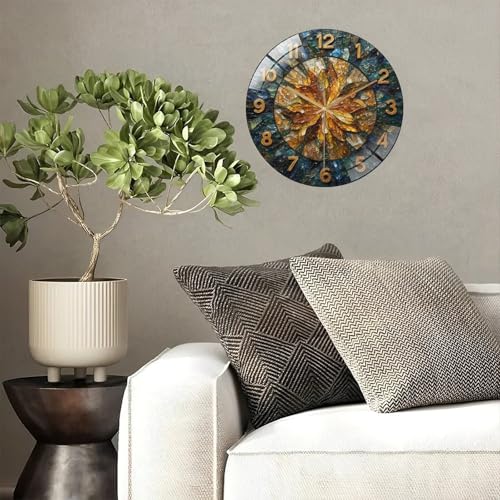 Reloj de Pared Redondo de 12 Pulgadas con Vidrio Templado miniatura 5