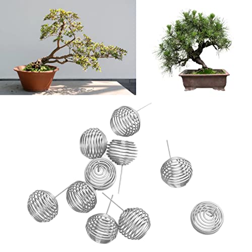 100 piezas cesta fertilizante acero inoxidable miniatura 6
