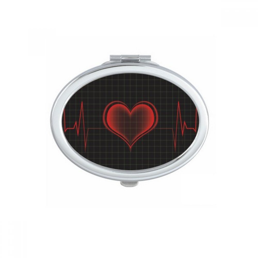 Miroir compact de maquillage ovale pour soins de santé et beauté nomade