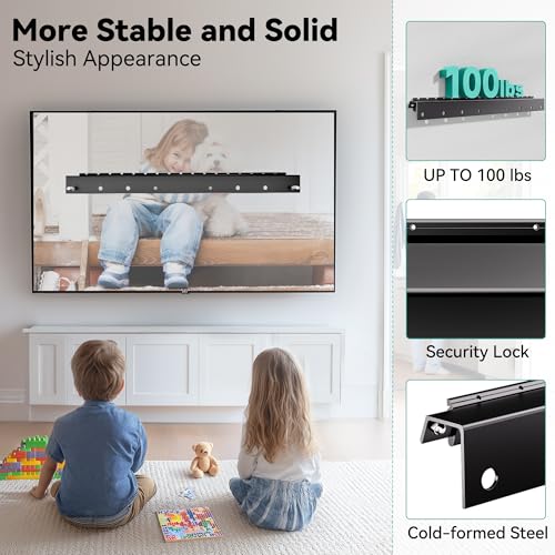 Support TV sans perçage pour installer un écran de 55" en location