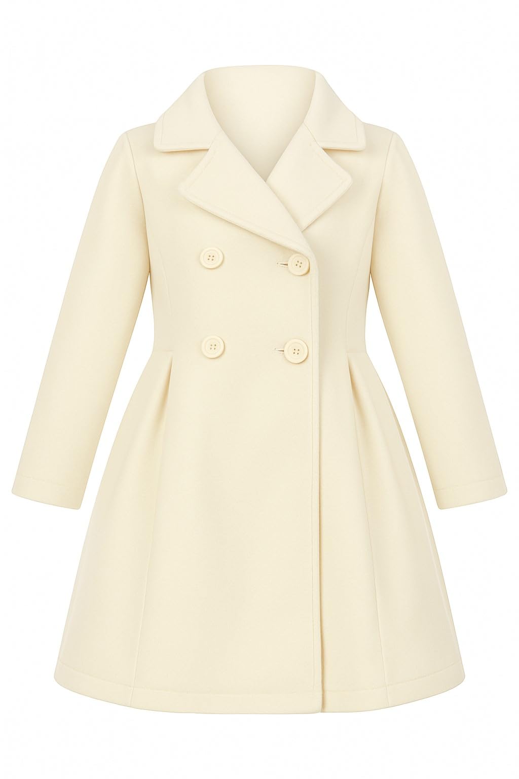 iGirlDress Coat Long Sleeve Button Pocket Long Winter Coat Outerwear