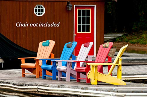 Jca Outdoor All-Weather Patio Adirondack Chair Head Rest Cushion, Quick Drying Olefin Fabric & High Density Filler For Your Chair-Chair Not Included (Haute Red) #TOP4