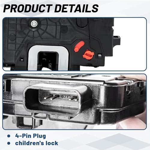 Image of KELOKE Door Latch Lock Actuator Compatible with Hyundai Sonata 2011-2015, Rear Left Driver Side, Replace# 814103S000 81410-3S000
