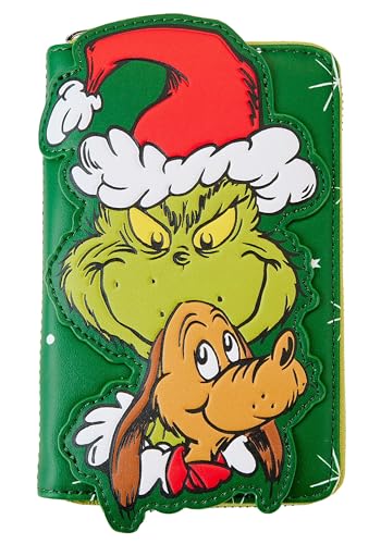 Loungefly Dr. Seuss' How the Grinch Stole Christmas! Santa Cosplay Zip Around Wallet