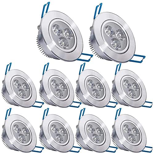 Plafonnier LED encastré 3W blanc chaud pour sublimer l'ambiance du salon Home Living