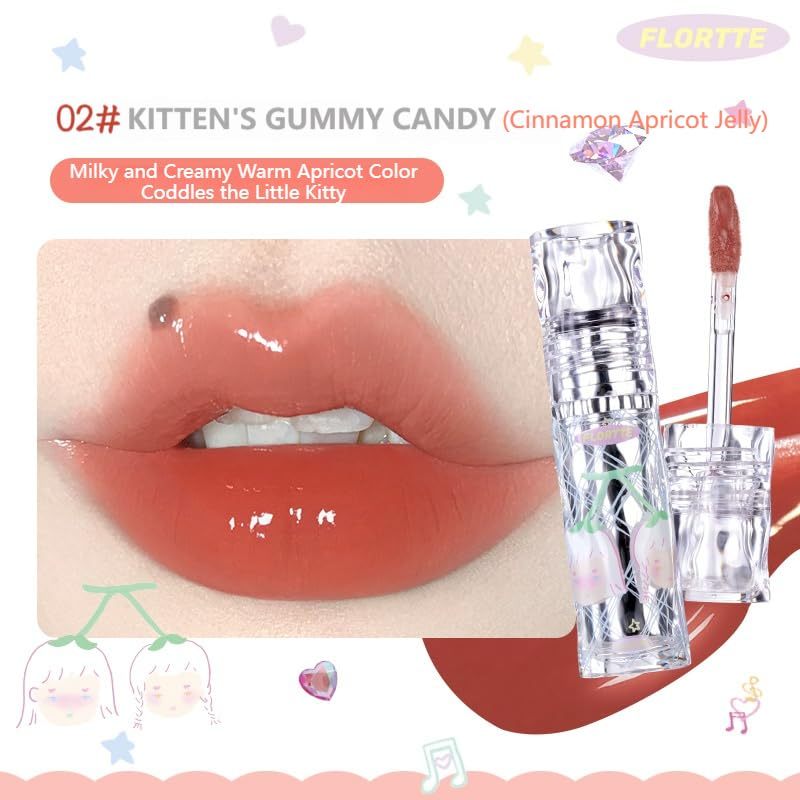 Amazon.com : FLORTTE Girl's World Non-Stick Cup Lip Lacquer (02