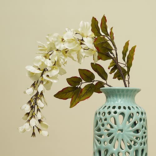 Image of PURE HOME + LIVING White Bean Faux Flower Stem 1 Piece | Plastic