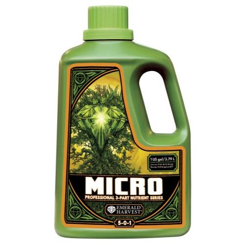 Emerald Harvest EMHMG Micro Gallon/3.8 Liter (4/Cs) fertilizers, 3.8 L, Natural
