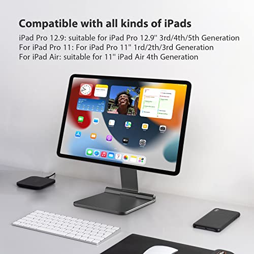 Meaowxva Magnetic Ipad Stand Adjustable Floating Foldable Tablet Holder Ipad Painting Desktop Stand For Apple Ipad Pro 12.9 3Rd/4Th/5Th/6Th Generation #TOP6