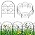 MOOACE Decorative Garden Fence 35 Pack, 16.5 in(H) x 36.7 ft(L), Outdoor Animal Barrier, No-Dig Fencing for Dogs Rabbits Pets Rustproof Wire Mesh Panels, Flower Borders for Backyards, Patios and Yards