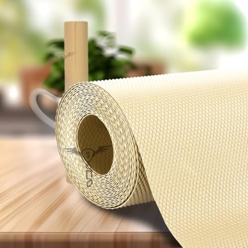 Image of SITTELLA (45cm x 1000cm) Food-Grade Anti-Slip Washable Kitchen Drawer & Shelf Liner | Multipurpose Waterproof Fridge, Table & Cabinet Mat | Non-Toxic, Cuttable & Reusable(Ivory)