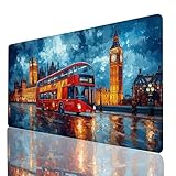 【GRAND TAPIS DE SOURIS】: Ce tapis de souris est suffisamment grand pour accueillir votre souris de jeu, votre clavier mécanique standard et d'autres accessoires de bureau, offrant ainsi un espace généreux pour les jeux professionnels ou le travail de bureau