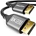 Produktbild deleyCON 3,0m 8K DisplayPort Kabel (8K@60Hz 4K@165Hz 2K@360Hz) UHD WQHD HDR HDCP 2.2 Display Port - AMD FreeSync NVIDIA G-Sync - Ideal für Gaming Monitor und Display Port - Grau Schwarz