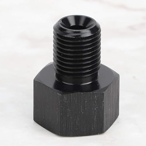 Miniatura 7 de EVGATSAUTO Adaptador de manómetro de presión de aceite, 1/8 pulgadas NPT hembra a M10x1.0 macho reductor de presión de aceite adaptador de repuesto