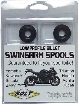 بكرات ذراع التأرجح Bolt Motorcycle Hardware 2009-SSS.BK باللون الأسود