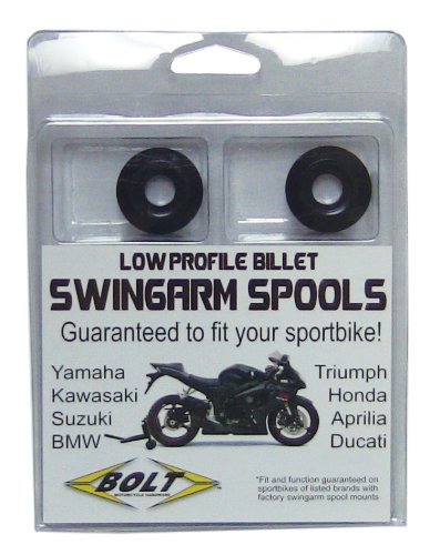 Bolt Motorcycle Hardware Black Sport Bike Swing Arm Spool