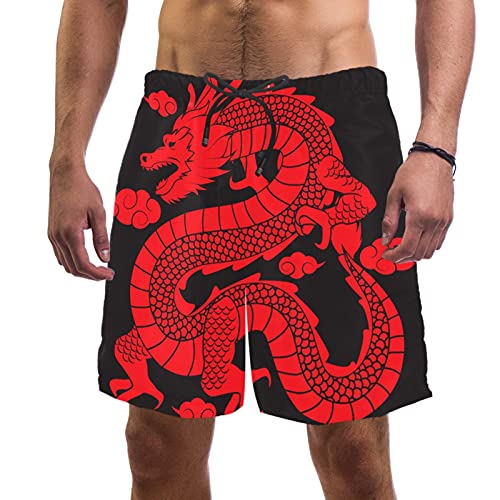 Short de bain pour homme idéal pour la plage et piscine look dragon XL