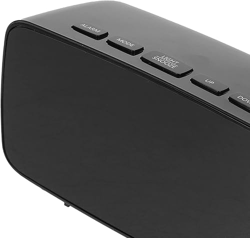 Miniatura 8 de Cabilock Despertador LED LED Reloj despertador digital de temperatura, pantalla de escritorio, reloj de mesa, funciona con baterías, despertador