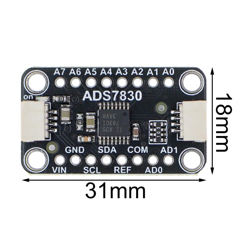 Modulo ADC ADS7830, Convertitore ADC a 8 Canali con Risoluzione a 8 Bit e Interfaccia I2C IIC SDA/SCL